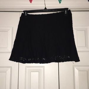 Black lace skirt